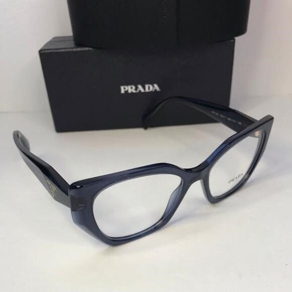 Authentic - New Original Prada 18WV Eyeglasses08Q1O1 - Blue optical eyeglasses - Picture 1 of 11